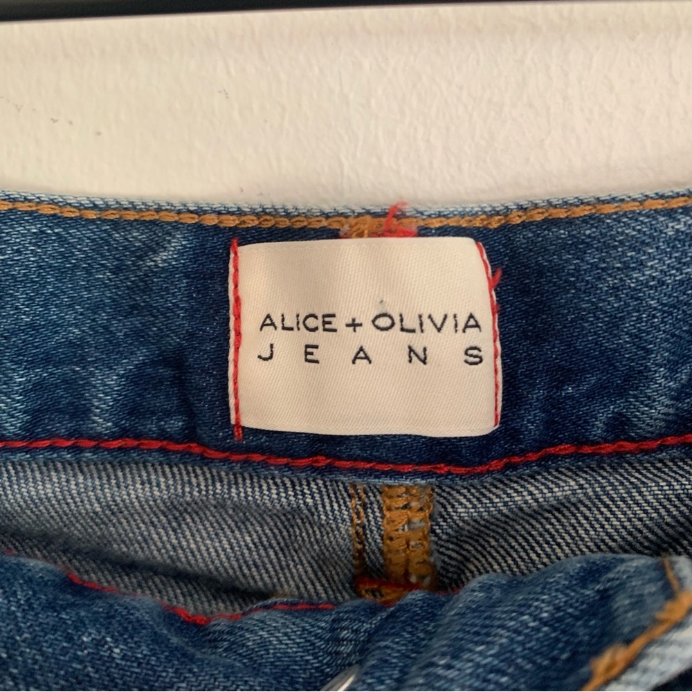 Alice + Olivia Cool Double Waistband Jeans Size 29 - Picture 11 of 13